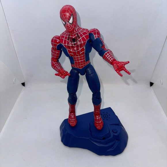 Spider-Man 3 Poseable SpiderMan Talking Room Guard W/Motion Sensor Thinkway Toys - Picture 1 of 6